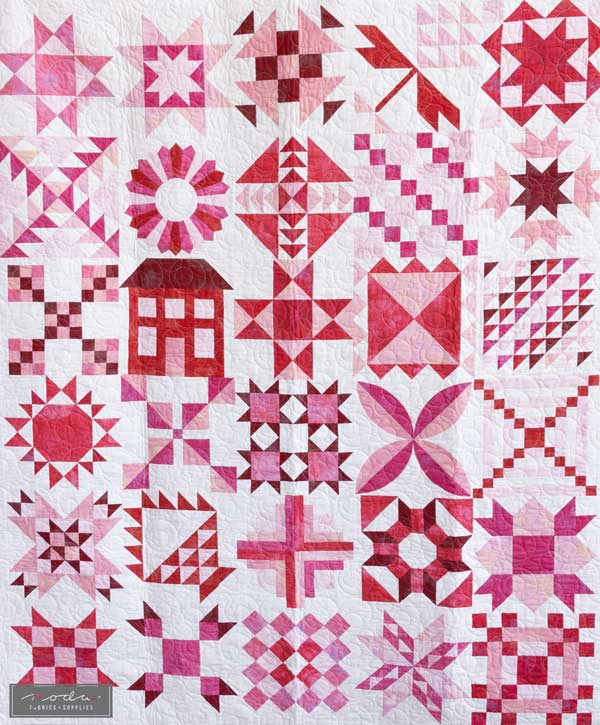 SP Finished Stitch Pink Grunge Quilt 1