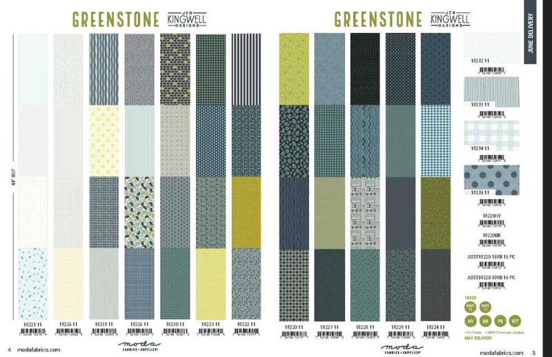 Greenstone color chart
